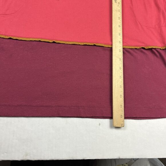 Marc By Marc Jacobs Two Toned Empire Waist Dress Cap Short Sleeve Tie Neck M - Picture 8 of 11